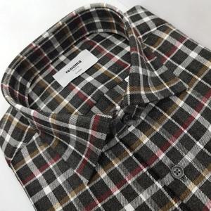 [레노마셔츠]일반핏/체크/기모 긴소매 겨울 셔츠 RNWSG0938  DG_