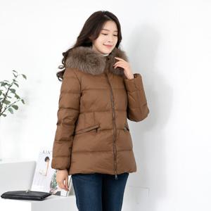 [모슬린]엄마옷 리얼폭스퍼 덕다운 패딩점퍼 516FGH223 마담/중