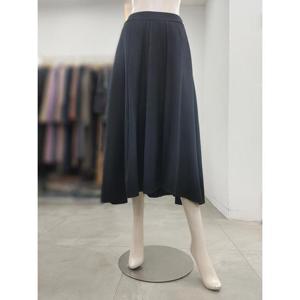 SI 세이브존04 울혼방 플레어 롱 스커트 SJS2123180BK