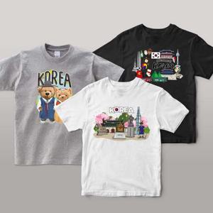 한국 기념 티셔츠 Ver. 4 코리아 시리즈 3종 - 그레이
