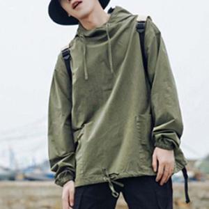 넉넉한 핏 남자 패션 아우터 심플 아노락 바람막이