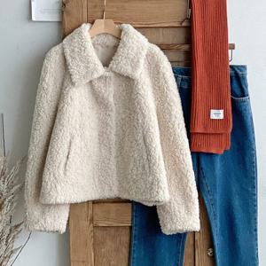 [샵앤][샵앤] 여성 스탠 카라넥 뽀글이 방한 퍼 자켓 DGB-WJP-50