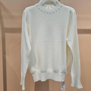 라티움 HC34 신축성좋은 착용감좋은 진주배색 완 목폴라 니트 T2543sw06