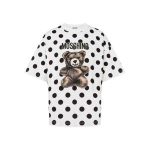 모스키노 반팔 티셔츠 071754412003 Cream