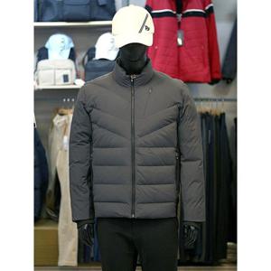 팜스프링스 세이브존03 팜스프링스 남성 골프 겨울 사이드 배색 하이넥 덕 패딩 점퍼 ASWDM244551GA