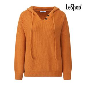 르샵  버튼 디테일 후드 니트 (BPBKP014A)