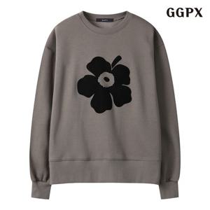 [GGPX] 기모 프린팅 라운드넥 오버핏 티셔츠 (GPDLW005D)