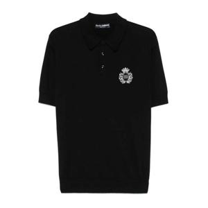 25 FW 돌체앤가바나 로고 자수 폴로 셔츠 GXZ02ZJBCG3 TP434298435