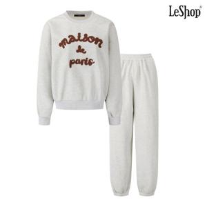 [르샵]레터링 맨투맨 티셔츠 롱 팬츠 셋업 (DP4OW008A)