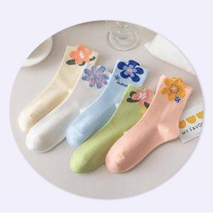 [SBF7IUZ]예쁜 배색양말 봄양말 여름양말 5컬러