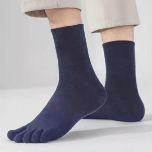 [SBFK3XU]긴목 땀흡수 발가락덧신 스포츠 중목양말