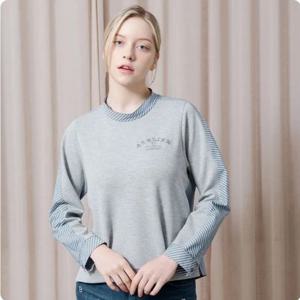 [벨리시앙]스트라이프배색포인트 블라우스 BL4310