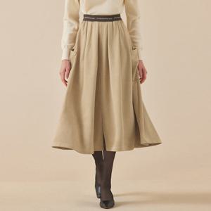 [매긴]엘라스틱 밴딩 사이드 포켓 스커트_PBMF5W1SK8190