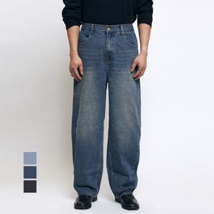 보스케 남자 여성 봄 여름 골프 뒷밴딩 커브드 데님 팬츠 LB251269