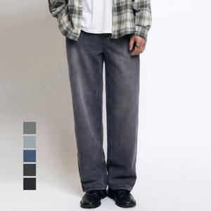 보스케 남자 여성 봄 여름 골프 뒷밴딩 와이드 데님 팬츠 LB251266