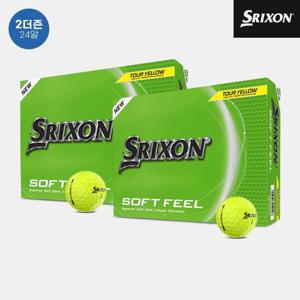[2더즌 24알]던롭코리아 정품 스릭슨 소프트 필 14 골프볼[남여공용][옐로우][2피스 12알]