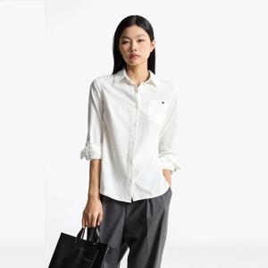 [타미힐피거(여성)]코듀로이 롤 탭 셔츠  T22F7WSH080WT1