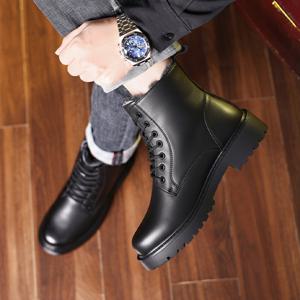 남성 모던 베이직 레이스업 기모 워커 ZG-Q02