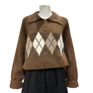 [나인스텝]아가일 카라넥 니트N25NW5437