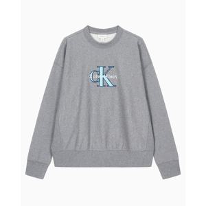 [캘빈클라인 진]남성 CK 모노로고 기모 스웨트셔츠 맨투맨 그레이 4RE200G (4RE200G-P7E)