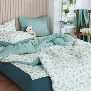 [샤이닝홈]더블리 리프메들리 모달 차렵이불 풀세트 Q