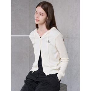 [비엔엑스]버튼업 애니멀 자수 후드 긴팔 가디건 (BX3CD009L0)