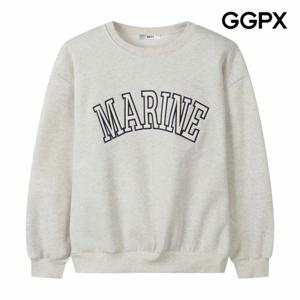 [GGPX] 기모 빅 자수 캐주얼 맨투맨 티셔츠 (GPBTS010F)