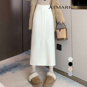 ATMARK 털안감니티드밴딩롱스커트_AA59SK011G