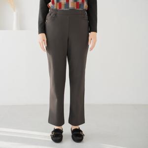 엄마옷 마담4060 장식포켓밴딩기모팬츠 데일리 여성바지 -ZPN2511061-