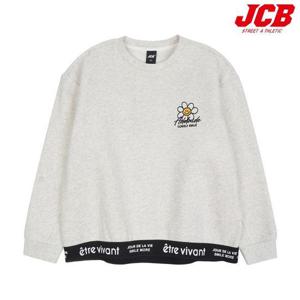 [제이씨비]로고 밴드 장식 기모 맨투맨 (JBK8R744GSM)