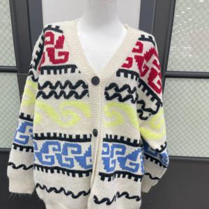 [반에이크]패턴박시니트가디건 VB4YKCUG06Z5_GN