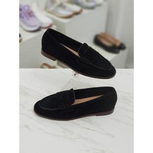 [한슈]가죽 스웨이드 스티치 여성로퍼 플랫 1.5cm HS953079gd (4