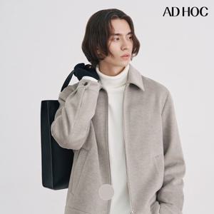 [애드호크]남성 폴리브러쉬 베이직 집업 블루종(HBAUJ40)