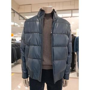 바쏘옴므 세이브존05 그린밍크퍼비건레더구스블루종점퍼 WSY4UA162AGNA