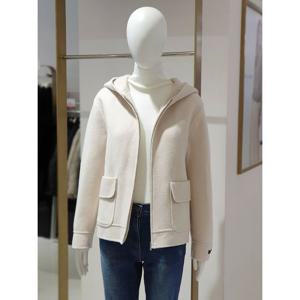 [에꼴드파리]MARIO(미센스) 후드넥 핸드메이드 하프 코트 107ZMB4YHMM107Z