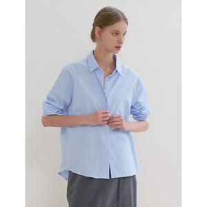 [위시드]데일리 심플 카라넥 긴팔 셔츠 (WICCBL002)