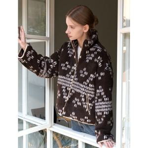 [위시드]하이넥 뽀글이 누빔 긴팔 점퍼 (WICDJP008)