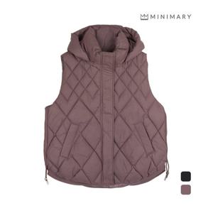 [미니마리]다이아퀼팅후드베스트 (MMA4VT14)