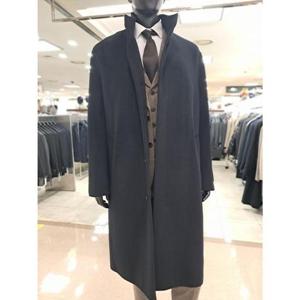 바쏘옴므 세이브존05 블랙차이나울혼방핸드메이드오버핏롱코트 WSZ4CJ133ABKA