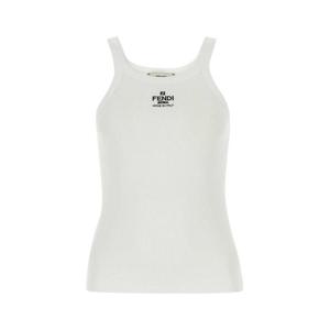 펜디 민소매 티셔츠 FS7966ANQM F0ZNM White