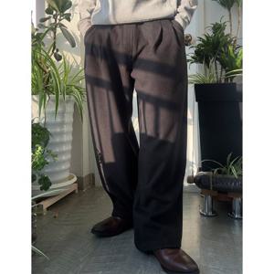 [애드호크]남성 기모 투턱 와이드 밴딩 팬츠(HBBLP20) 2color