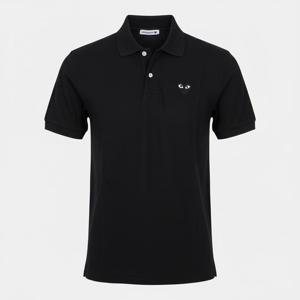 꼼데가르송 온마음설25FW 블랙 와펜 PK 반팔티 P1T066   AX T066 051 1