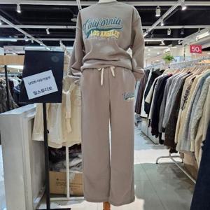 밀스튜디오 DP02 기모 영어 레터링 바지셋트 LRBSEB104