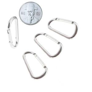 삼각 알루미늄 카라비너 4mm 소형 16개 - 비나 경량비너 알미늄 캠핑 텐트