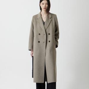 [주크] 울 블렌디드 테일러드 더블 롱 코트