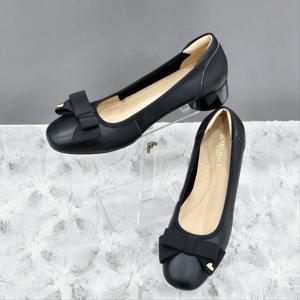 [탠디]여성 리본 포인트 펌프스 X2HS50YT08 G-BLACK 2SD JJ