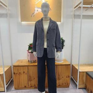 레코브 HC04 케시혼방헤링본 자켓 LC21DZHD007