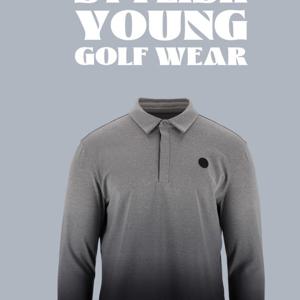 [엘르골프]남성 그라데이션 프린트 폴로티셔츠6I75281J