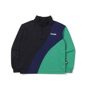 코닥 컬러크롬 레귤러핏 반집 맨투맨 BB K4326LFS15 NVY PNK YLW