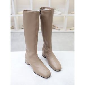 [블리아르]소가죽 베이직 캐주얼 여성 롱부츠 4cm BLMD501059